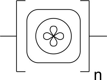 Symbol for n freactor stages